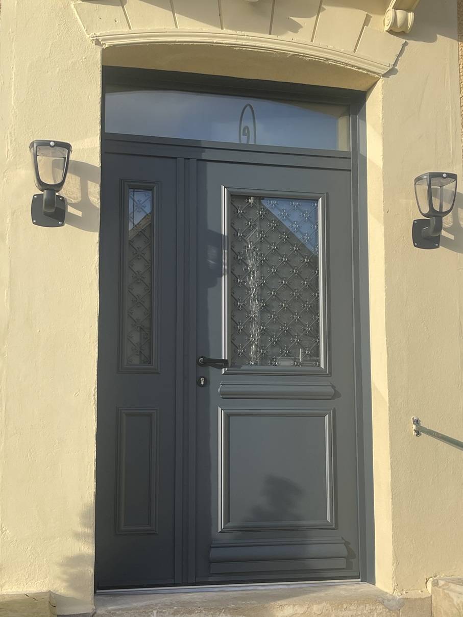 Porte AUTEUIL tierce + imposte, vue ext