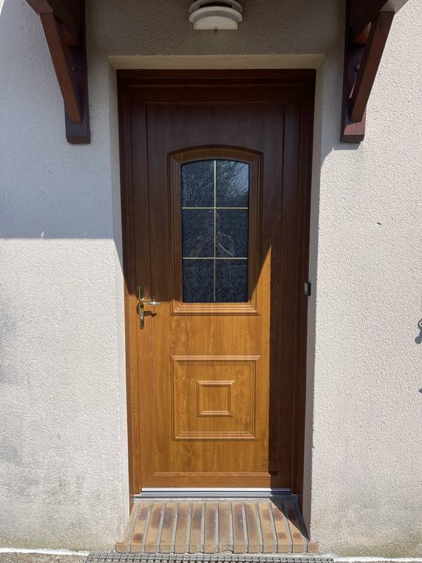 Porte PVC Chêne doré